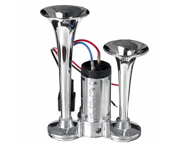 Claxon CHROME cu 2 goarne si compresor