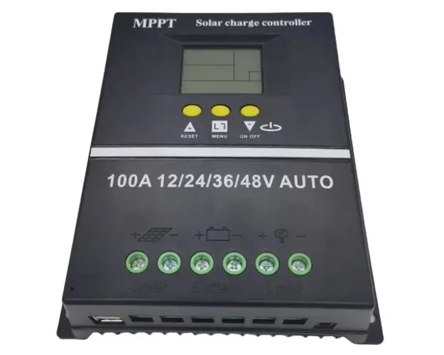 Controler solar 12V/24V/36V/48V 100A display LCD cu 7 moduri de functionare
