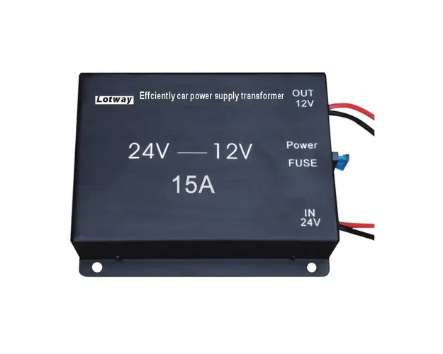 Convertor Auto 15A pentru Tensiune 24V - 12V