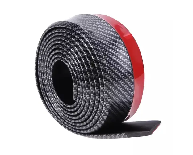 Eleron print CARBON negru din cauciuc flexibil