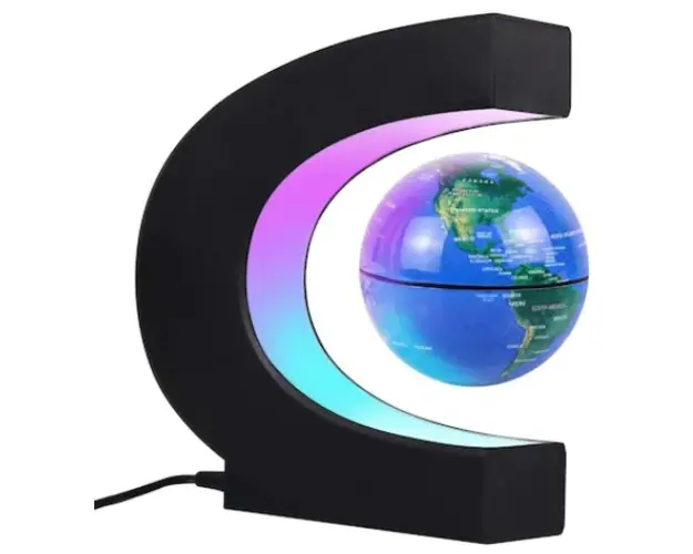 Glob pamantesc magnetic si plutitor ce leviteaza iluminare LED