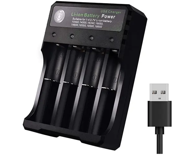 Incarcator MS-5D84A4 Acumulatori 4.2V Li-Ion 18650 cu 4 Porturi la USB XL