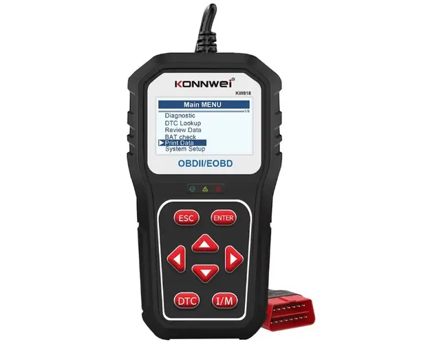 Instrument de scanare si diagnosticare auto Konnwei KW818 OBD2/EOBD Display 2.8 inc