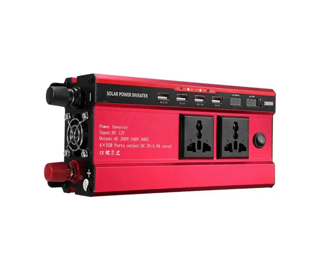 Invertor de Tensiune XUYUAN 12V-220V 2000W Negru