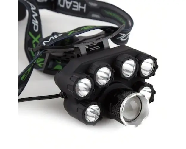 Lanterna de CAP 7 LED t71 T6 cu multiple tipuri de iluminare 