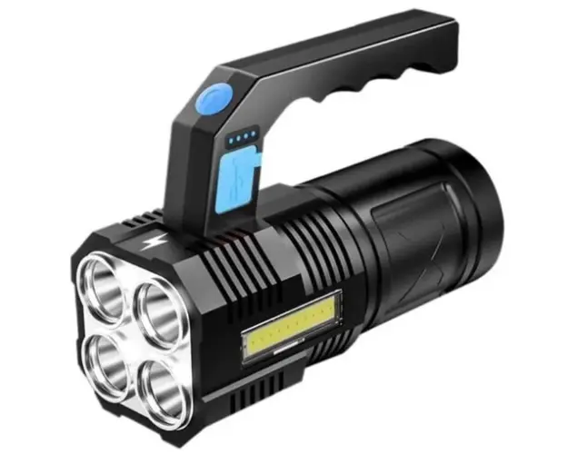 Lanterna de mana F-907 cu 4 LED si COB lateral