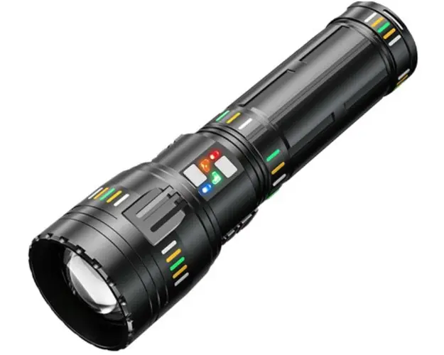 Lanterna G601 super-luminoasa tip laser Led 90W 5000 lumeni cu USB si USB type C 