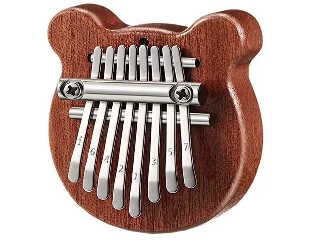 Mini Kalimba cu 8 Clape si Urechiuse portabil ideal pentru incepatori si copii