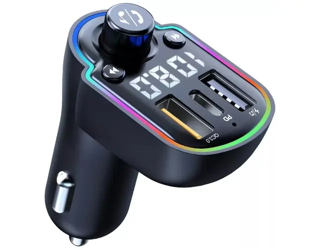 Modulator FM Bluetooth 5.0 Incarcare rapida MP3 Player Tip C PD 20W USB QC 3.0 ZTB-A8