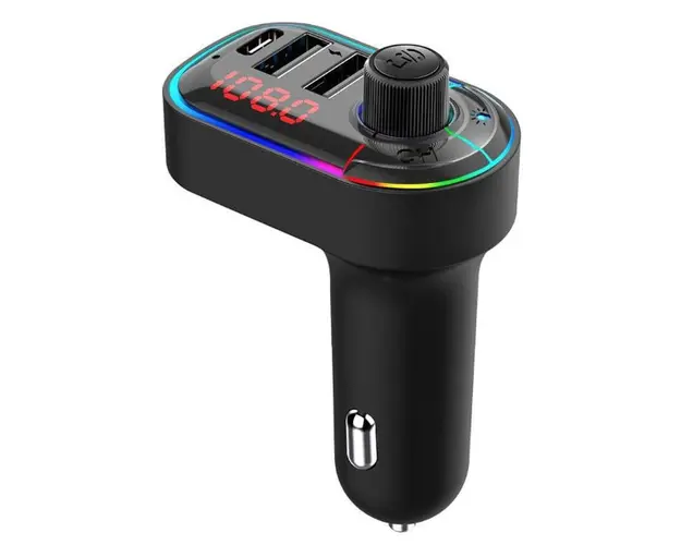 Modulator FM C12 Bluetooth Rgb 3.1A+Type C