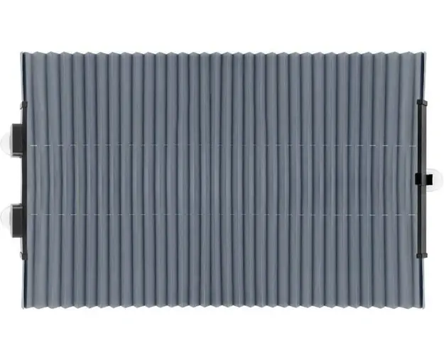 Parasolar auto tip jaluzea cu ventuze 150 x 70 x 6 cm Gri