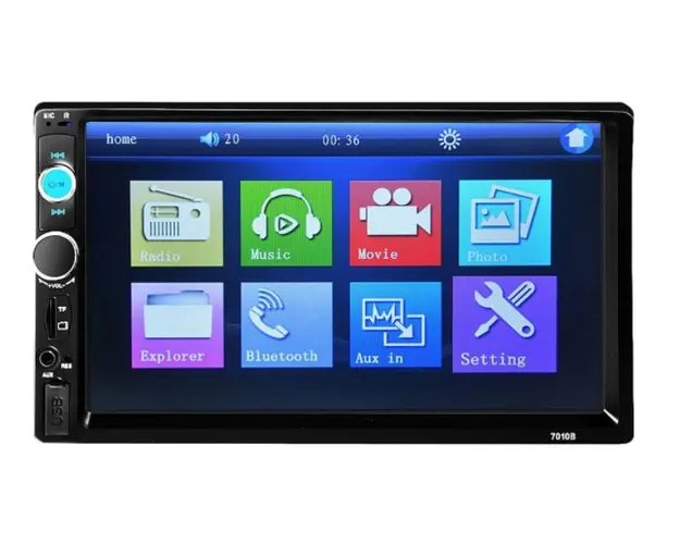 Player auto 7010B Touch screen 7" cu Bluetooth si USB Mp5