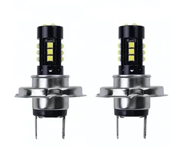 Set 2 becuri auto H7 15 LED/BEC putere 80W set Lumina alba temperatura 8000k
