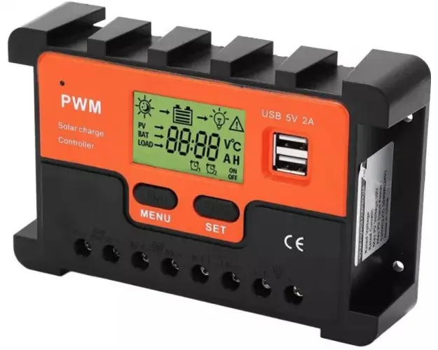Controller Tensiune Pentru Panou Solar KZ001 12V 10 A LCD