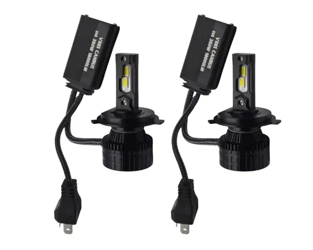 Set 2 becuri auto LED H7 V88S putere 380W lumina 6000K canbus 18000lm