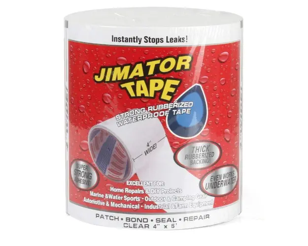 Banda Super Adeziva Reparatoare JIMATOR TAPE 4" x 5' ALBA