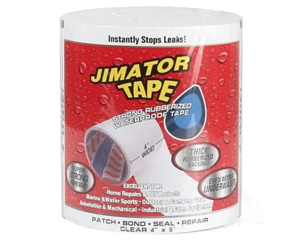 Banda Super Adeziva Reparatoare JIMATOR TAPE lata 8" x 5' ALBA