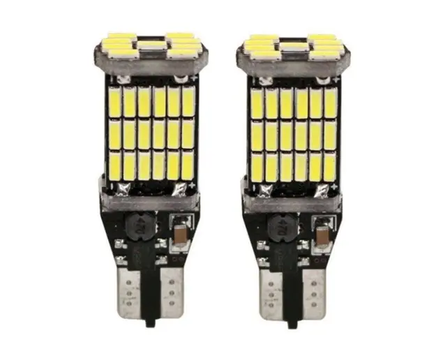 Set 2 x Becuri Auto LED T15 Canbus Instrumente Interior Culoare Alb