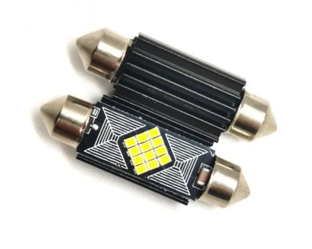 Set 2 Becuri Auto LED Canbus Interior 39 mm Alb