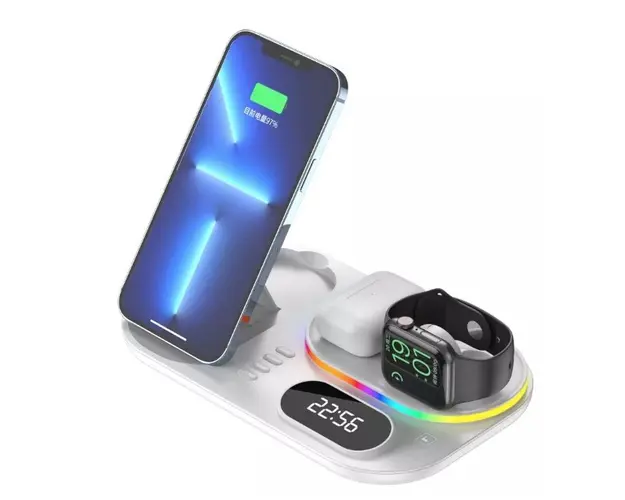 Incarcator Wireless 4 in 1 A06 cu Incarcare Rapida 