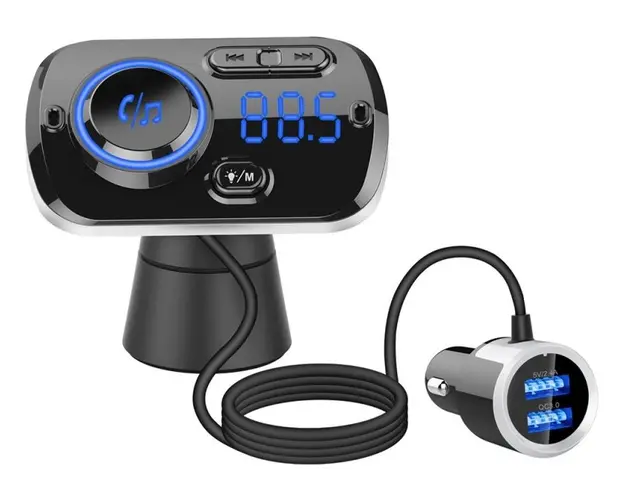 Modulator auto FM BC49BQ Bluetooth 5.0 Fast Charge 3.0 Handsfree Car Kit