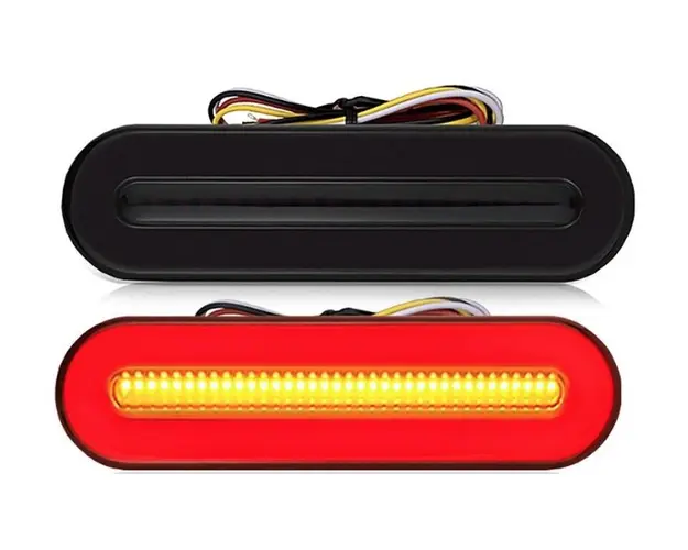 Set 2 Lampi 12 cm auto spate LED 12/24V stop frana semnal dinamic 12 cm