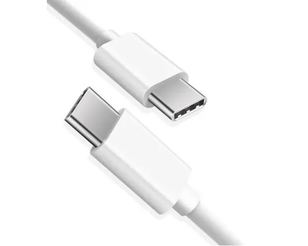 Cablu Cauciuc Alb 2m USB tip C - USB tip C 