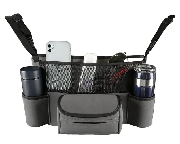 Organizator Multifunctional de Masini intre Scaune cu 2 Suport Pahare