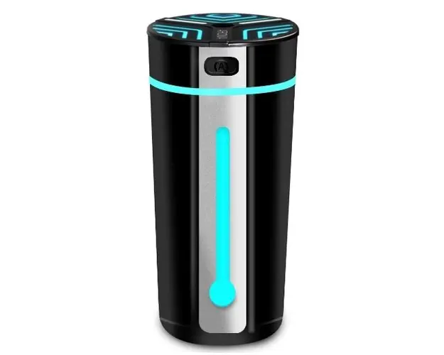 Difuzor de uleiuri esentiale pentru masina cu USB si RGB 300 ml