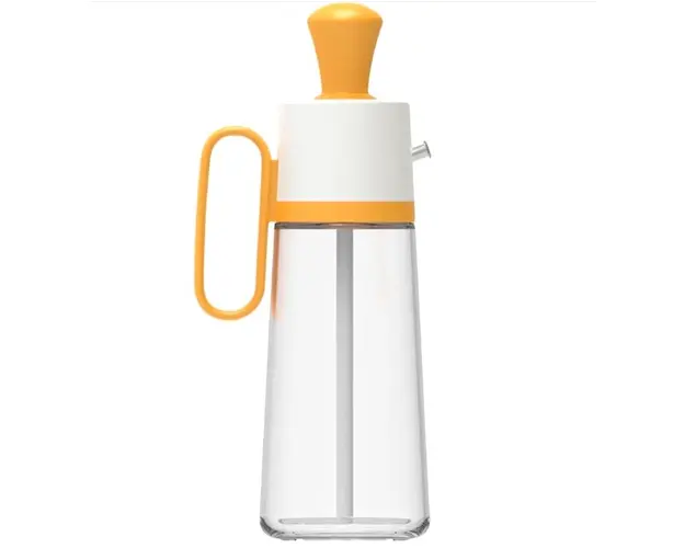 Oliviera cu perie dozatoare gradata si picurator pentru ulei/otet din sticla 550 ml