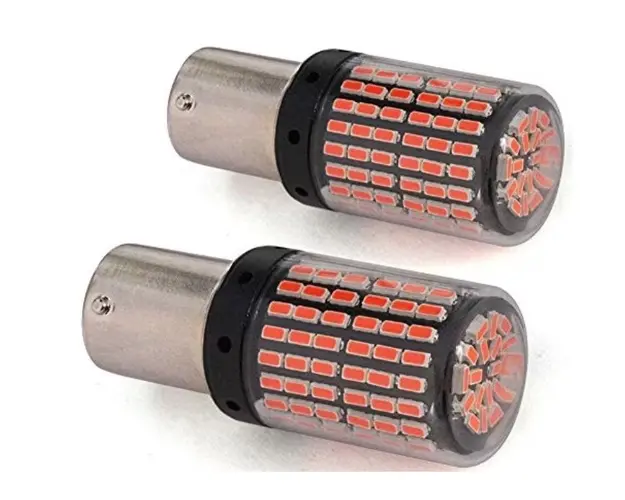 Set 2 Becuri LED Canbus 1156 Pozitie Rosu BA15S P21W 144 LED-uri