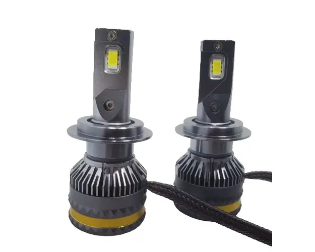 Set 2 becuri auto H4 LED A8, 100W, 15000 Lumeni, Lumina alba 6000k