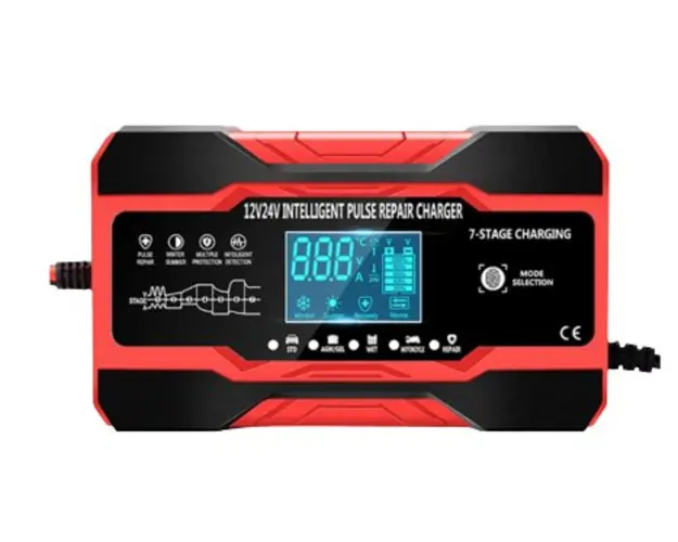 Redresor auto Q DP1210 Inteligent Digital Baterie Auto Smart rosu 