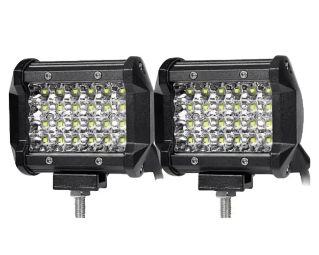 Set 2 Proiector LED Auto Off Road 24 LED-uri 72W Dreptunghiular