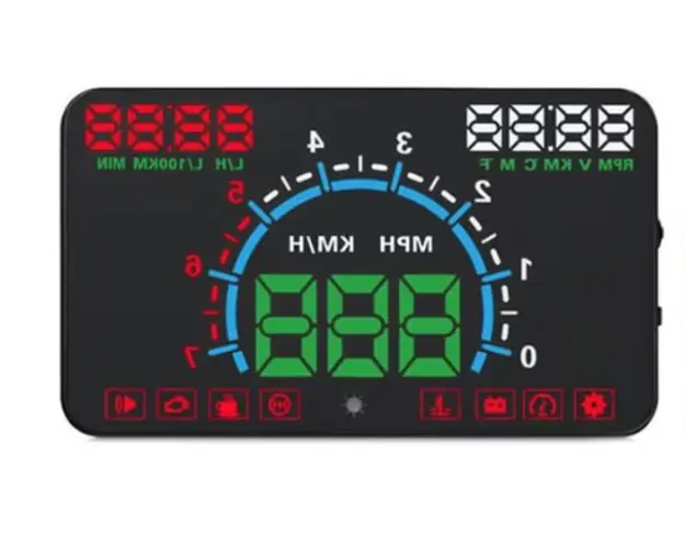 Display Auto Head Up E350 Kilometraj Cu Multiple Functii Si Proiectie Parbriz