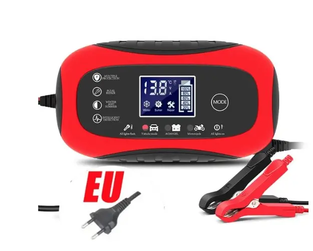 Incarcator baterie auto 12V 8A Rosu