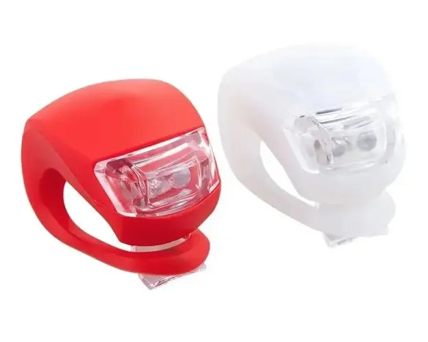 Set 2 Lampi pentru bicicleta SW D29 doua culori alb si rosu 