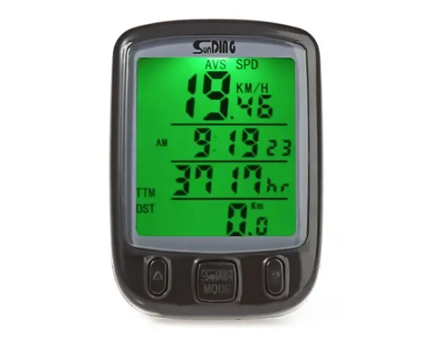 Kilometraj digital bicicleta SD 563A cu fir 25 functii afisaj temperatura ora comparator