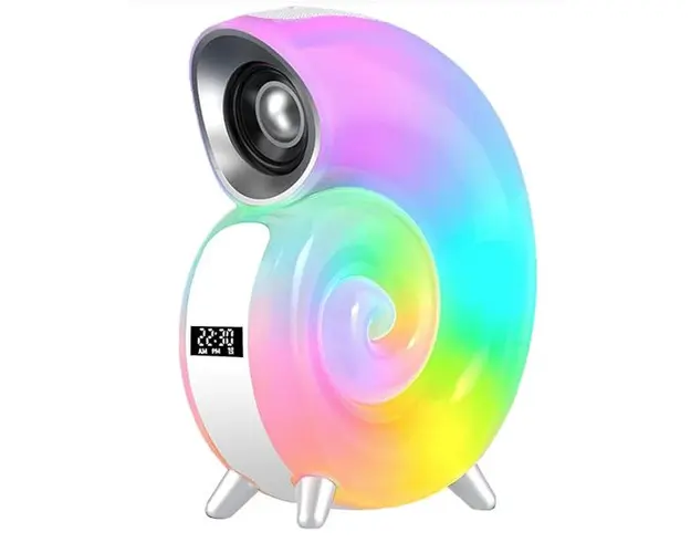 Boxa portabila cu lumini in forma de MELC ceas bluetooth KP 556