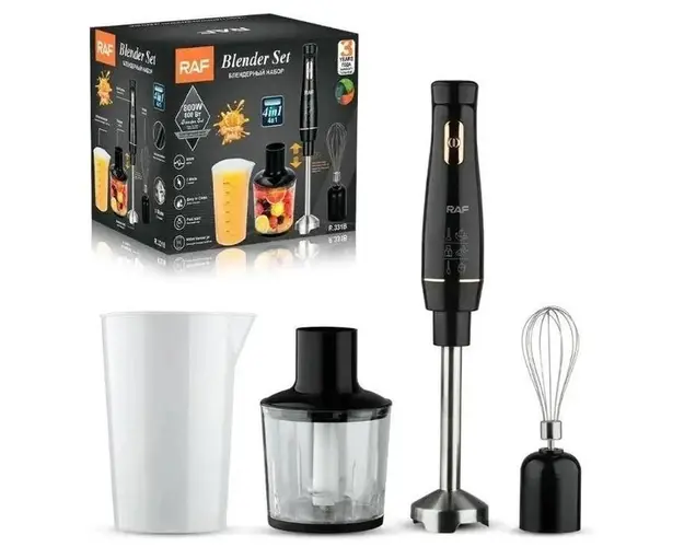 Blender electric universal pentru bucatarie 4in1 RAF R 331W putere 800 W