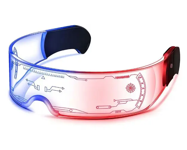 Ochelari LED cu 7 culori si 4 moduri de iluminat pentru PARTY