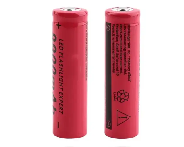 Set 2 Acumulatori 18650 3, 7V MMC 6800 mAh Li ion Reincarcabil