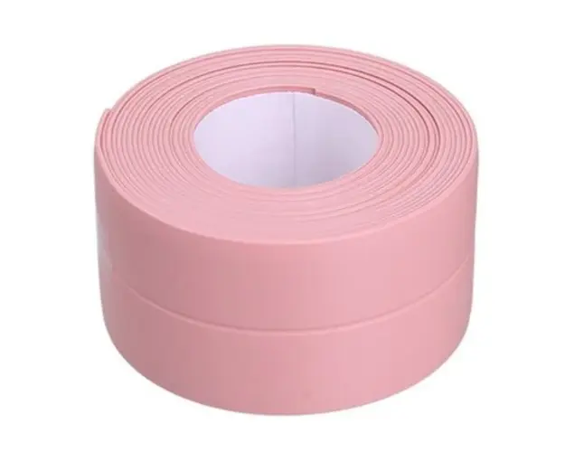 Set 2 Benzi late adezive etansare pentru baie din plastic ROZ 3 M