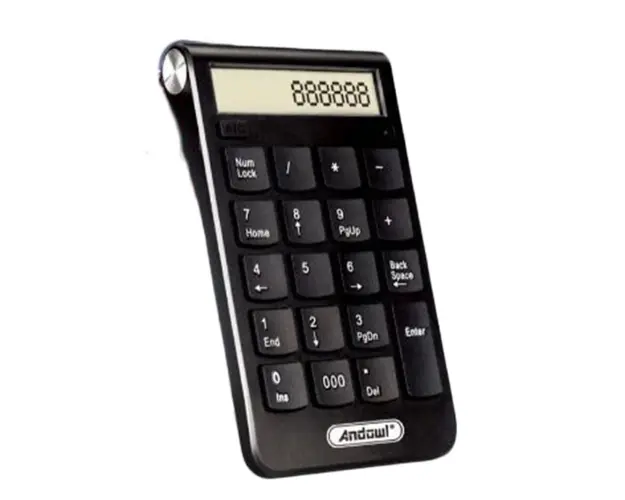 Tastatura Numerica Extensie cu Receptor Wireless USB 3.0 Andowl QJP30