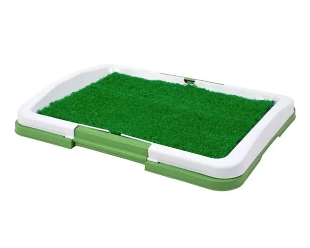 Litiera tip Tavita Toaleta pentru Animale de companie cu Gazon/Iarba Artificiala pentru Casa