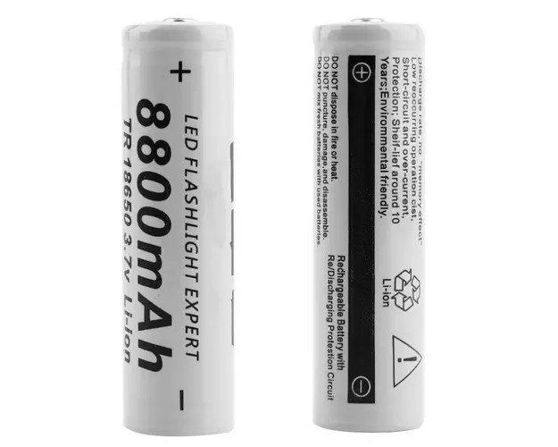 Set 2 Acumulatori ALBI Li-Ion Tip 18650 8800 mAh 3.7V terminal cu varf