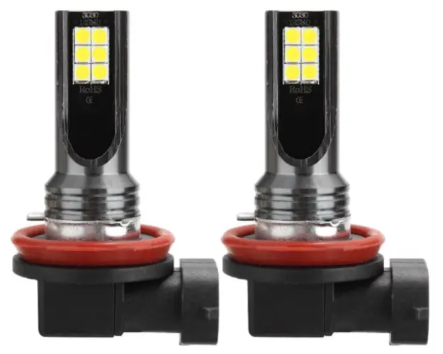Set 2 Becuri auto LED H11 / H8 putere 120W 12LED SMD temperatura 6000K