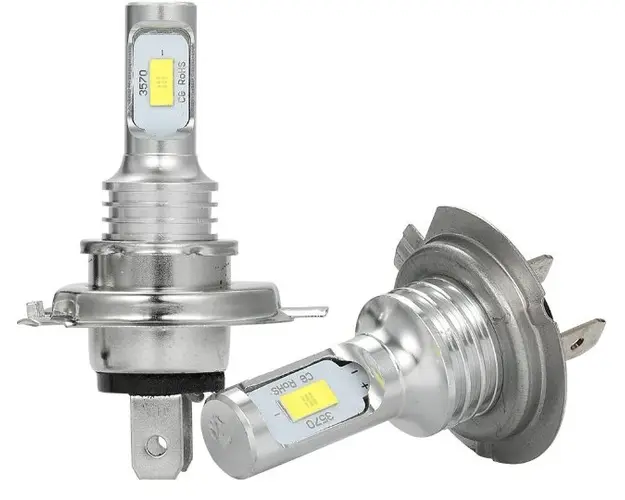 Set 2 becuri auto LED H7 3570 7000LM 2SMD temperatura culoare 6000K putere 80W ZD