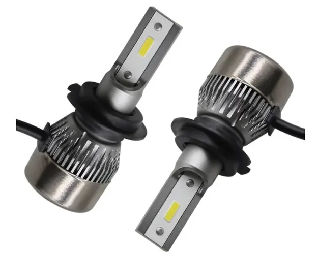 Set 2 becuri LED auto R6 H1/H8 putere 80W - 8000 Lumeni temperatura 6500k
