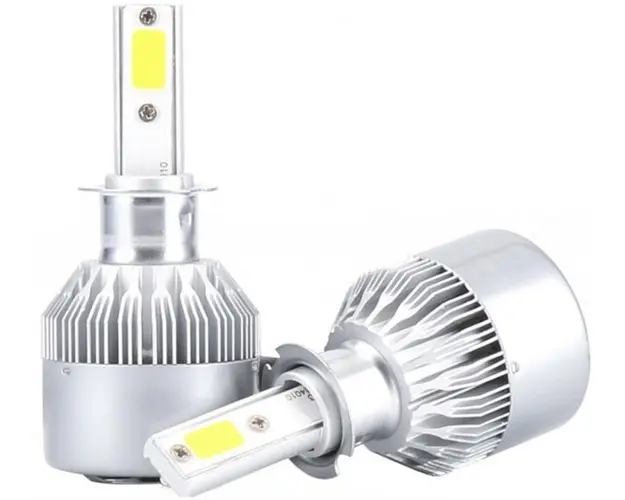Set 2 becuri Led C6 H3 putere 36W temperatura 6500K